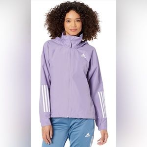 NWT! Adidas BSC 3-Stripes RAIN.RDY Jacket - Women's Size M H65760 Magic Lilac
